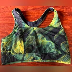 tek gear Navy and Green High Impact Sports Bra